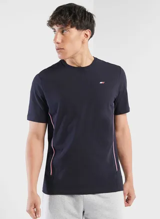 Side Stripe Crew Neck T-Shirt