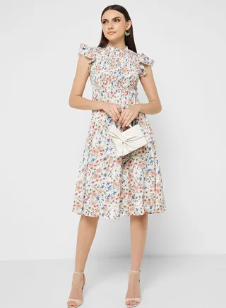 Ditsy Print Dress