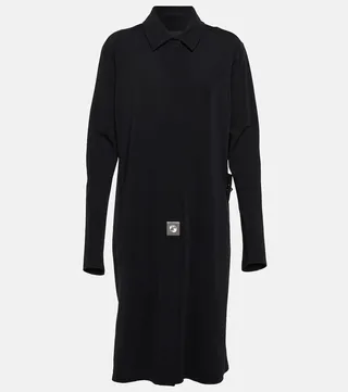 Knit shirt dress