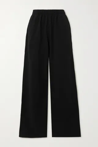 Skims - Boyfriend Cotton-jersey Sweatpants - Onyx