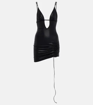 Cutout ruched minidress