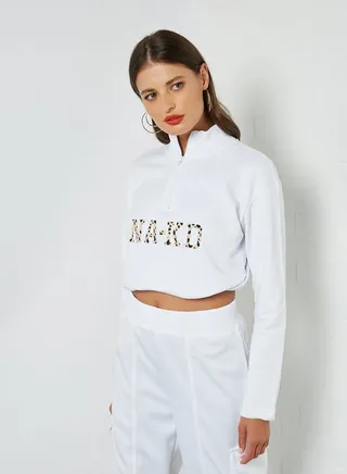 Graphic Printed Sweatshirt White 