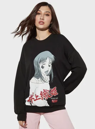 Printed Crew Neck Sweatshirt 