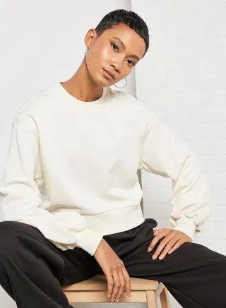 Classics Bishop Sleeve Sweatshirt Ivory 
