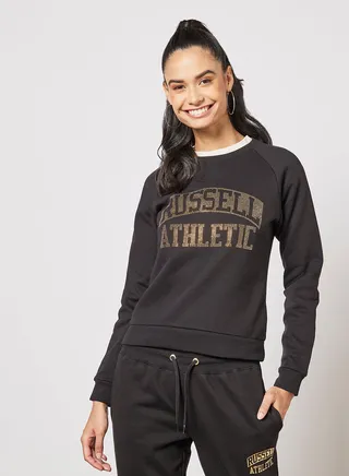 Logo Raglan Sweatshirt Black 