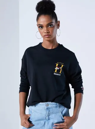 Classic Hotel Crew Sweatshirt Black 