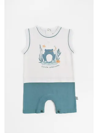 Baby Boys Printed Romper 