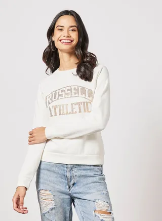 Logo Raglan Sweatshirt Ivory 