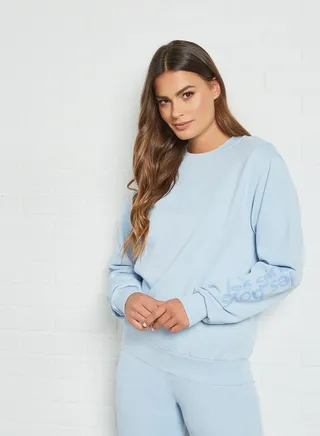 Crew Neck Sweatshirt Cashmere Blue 