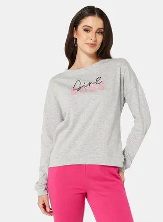 Graphic Sweatshirt Grey 