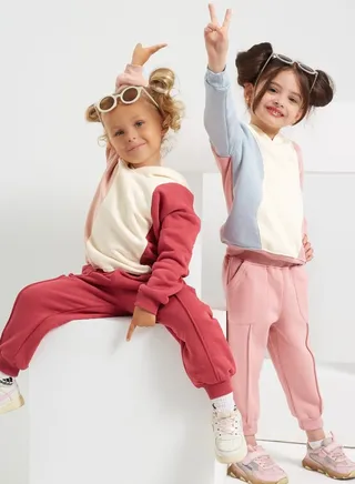 Girls  Printed Cotton Set of sweatshirt and pants - Kashimer 