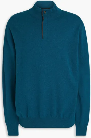 Cashmere half-zip sweater