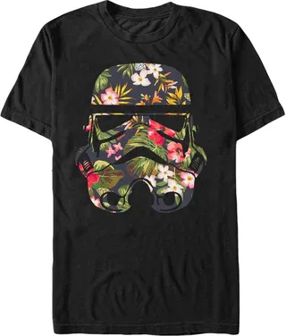 Men's Star Wars Tropical Stormtrooper T-Shirt - Black - 2X Large