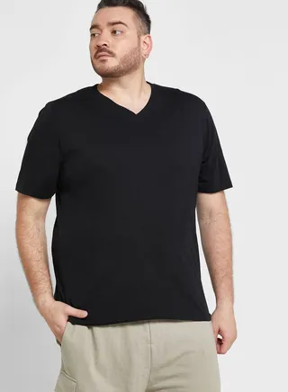 Plus Size V Neck T Shirt