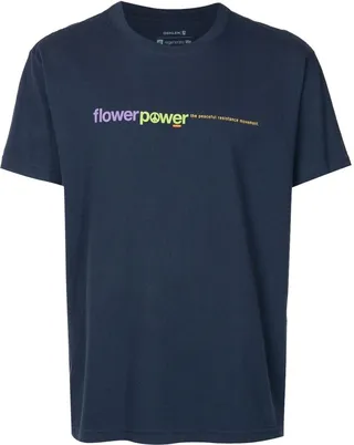 slogan-print short-sleeve T-shirt