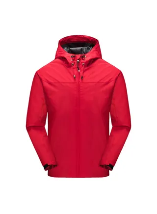 Mountain Hiking Waterproof Shell Jacket Red 