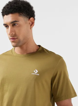 Embroidered Star Chevron T-Shirt 
