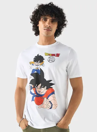Dragon Ball Z Print T-Shirt 