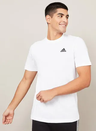 Essentials Single Jersey Embroidered Logo T-Shirt