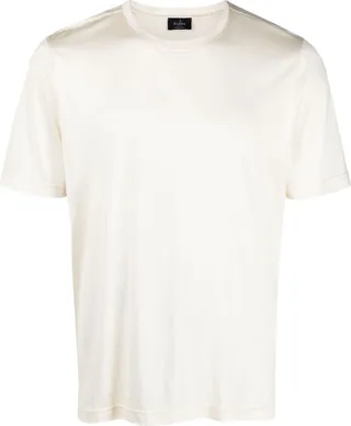 short-sleeve silk T-shirt