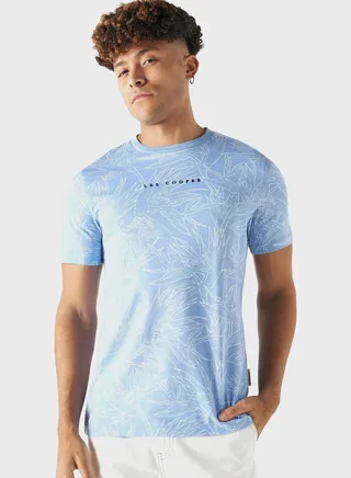 Graphic Print Crew Neck T-Shirt