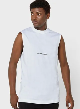 Logo Printed Vest