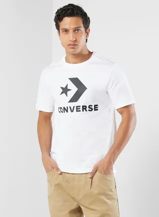 Standard Fit Center Front Large Logo Star T-Shirt 