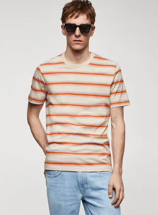 Stripe Crew Neck T-Shirt