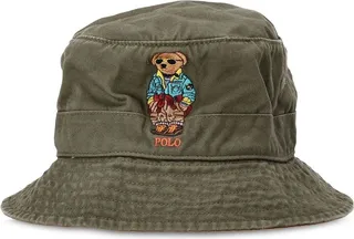 embroidered Polo-Bear bucket hat