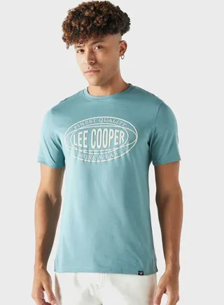Graphic Print Crew Neck T-Shirt 