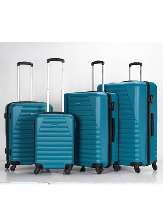 Set of 4 ABS Trolley Luggage With Number Lock 20,24,28,32 Inches 