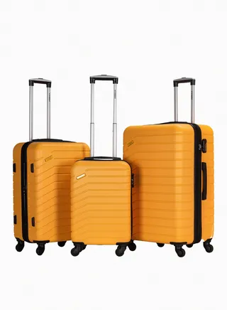 Suitcase Set of 3 PCS ABS Hardside Travel Luggage Bag 