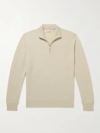 Cashmere Half-Zip Sweater