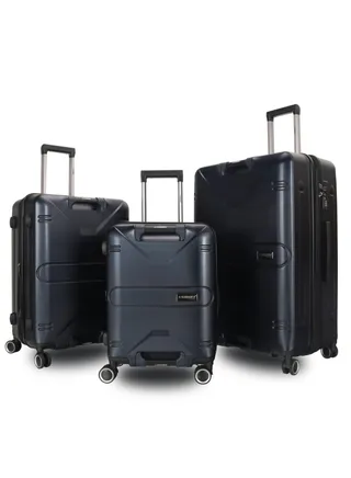 Trolley Luggage Set of 3 PCS TPC Hard Side Spinner Wheels with TSA Lock 
