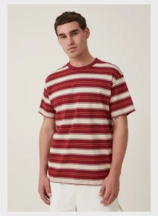 Striped Crew Neck T-Shirt 