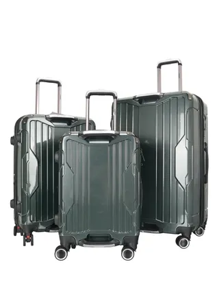 Trolley Luggage Set of 3 PCS TPC Hard Side Spinner Wheels with TSA Lock 