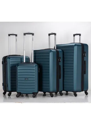 Suitcase Set of 4 PCS ABS Hardside Travel Luggage Bag 