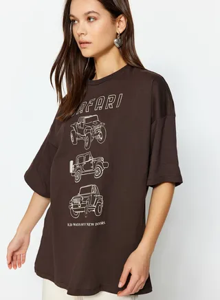 Crew Neck Printed T-Shirt