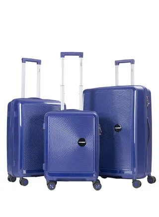Trolley Luggage PP Hard Side 3PCS Set With TSA Lock Travel Bag 
