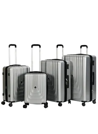 Suitcase Set of 4 PCS ABS Hardside Travel Luggage Bag 