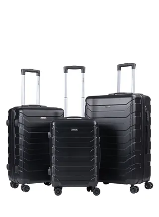 Luggage Set 3Pcs ABS Trolley Bag Set With Number Lockable System 