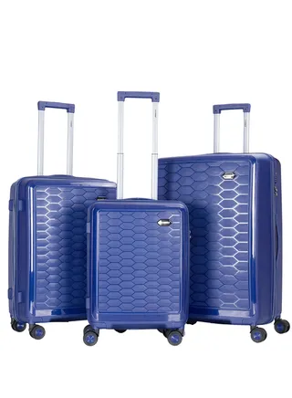 Trolley Luggage PP Hard Side 3 PCS Set Luggage Bag with TSA Lock Travel Suitcase 