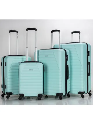 Set of 4 ABS Trolley Luggage With Number Lock 20,24,28,32 Inches 