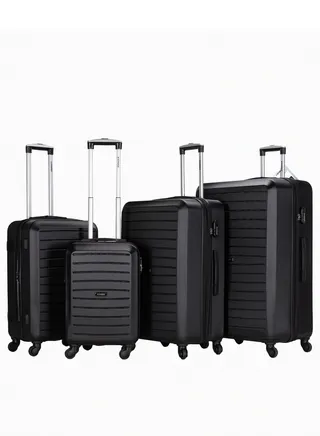 Suitcase Set of 4 PCS ABS Hardside Travel Luggage Bag 
