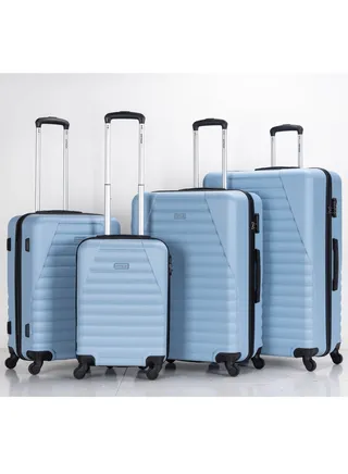 Set of 4 ABS Trolley Luggage With Number Lock 20,24,28,32 Inches 