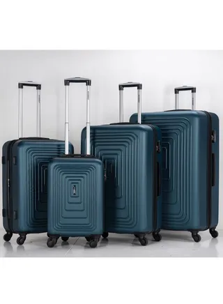 Suitcase Set of 4 PCS ABS Hardside Travel Luggage Bag 