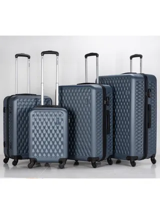 Set of 4 ABS Trolley Luggage With Number Lock 20,24,28,32 Inches 