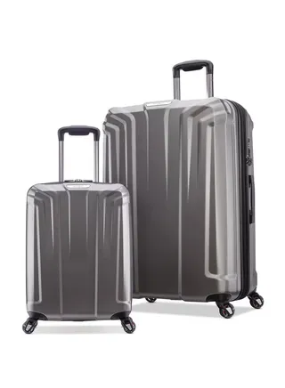 2-Piece Endure Series Hardside Luggage Set with TSA Lock And 360 Rotating Wheel 
