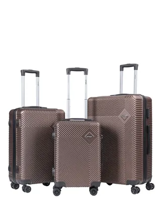 Luggage Set 3Pcs ABS Trolley Bag Set With Number Lockable System 