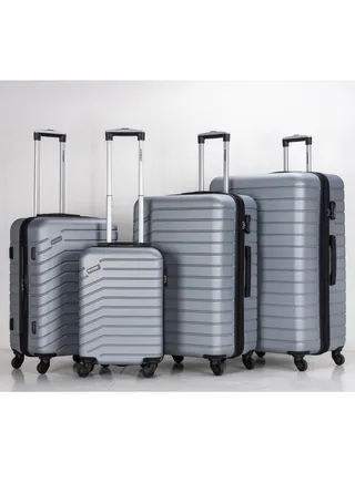 Suitcase Set of 4 PCS ABS Hardside Travel Luggage Bag 